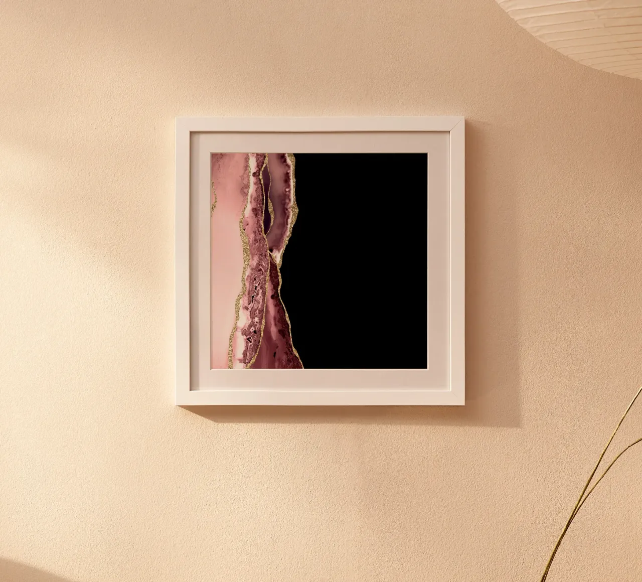 Blush & Gold Agate Texture 04 hahnemühle by Gemstone Textures