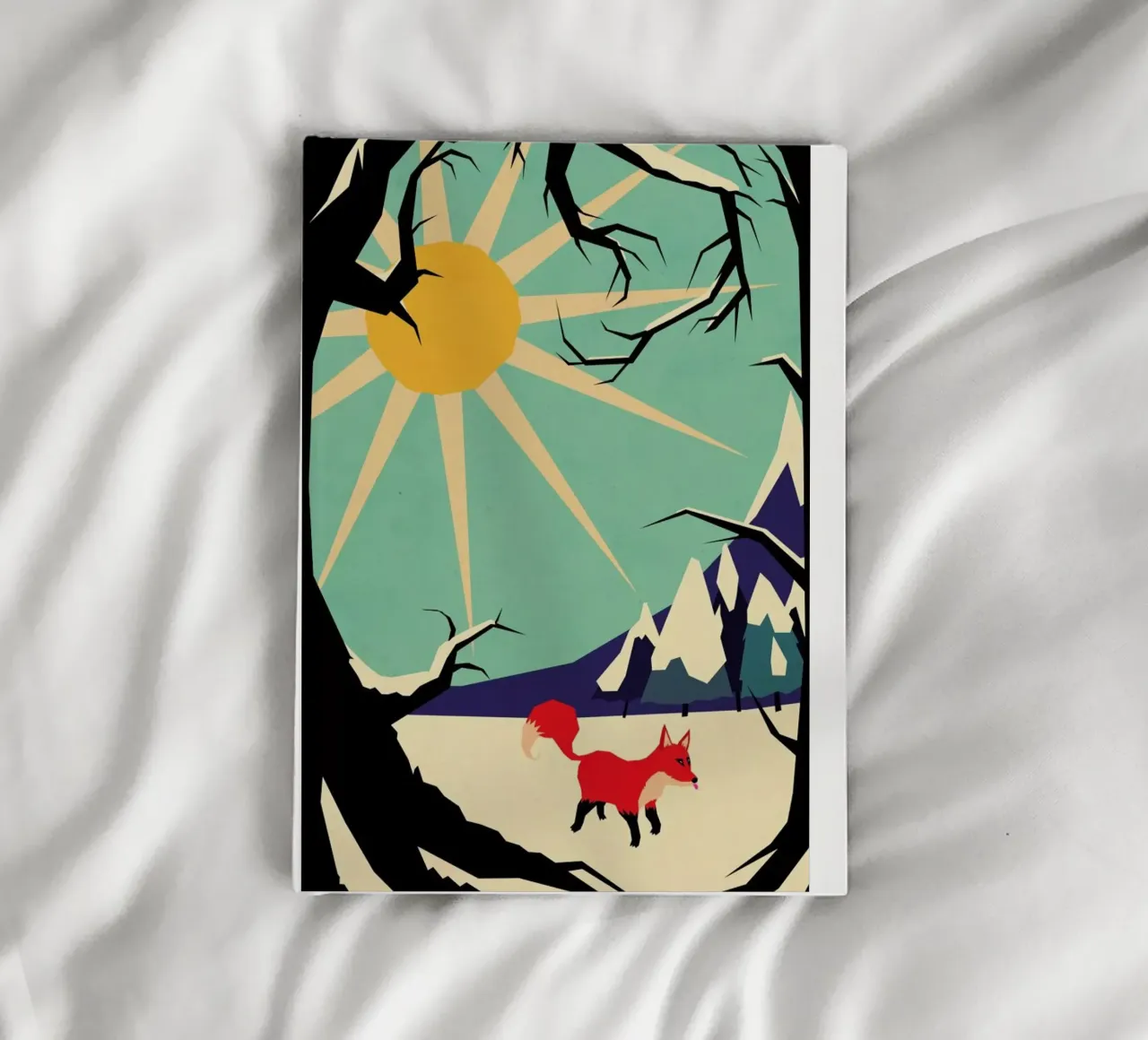 Fox roaming around notebook by Yetiland