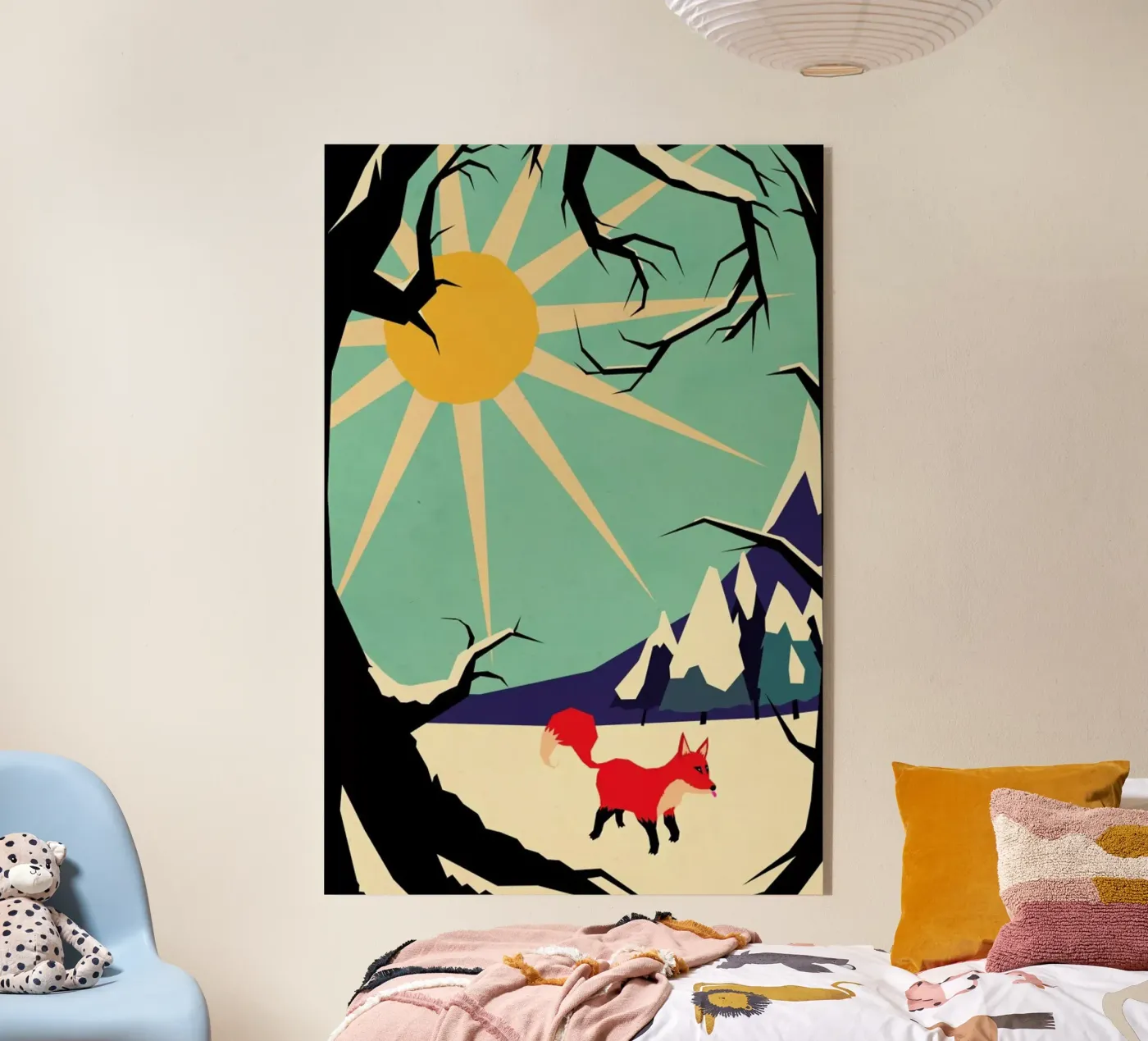 Fox roaming around plexiglas de Yetiland