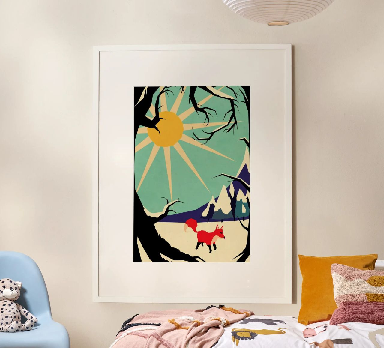 Fox roaming around Poster von Yetiland