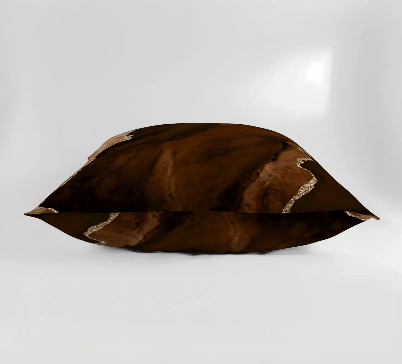Agata marrone e oro Texture 01 cuscino da Gemstone Textures