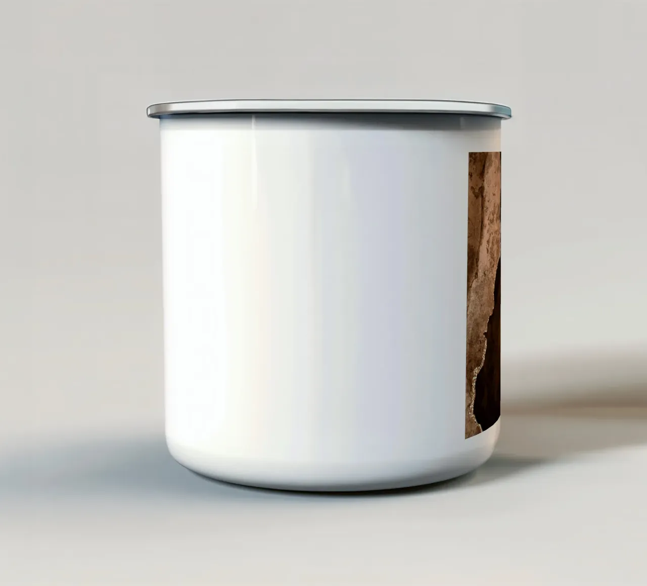 Agata marrone e oro Texture 01 tazza in smalto da Gemstone Textures