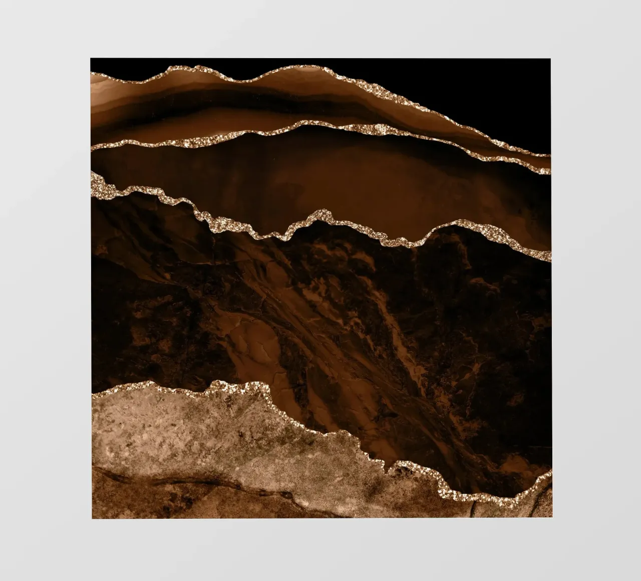 Agata marrone e oro Texture 02 telo in pvc da Gemstone Textures
