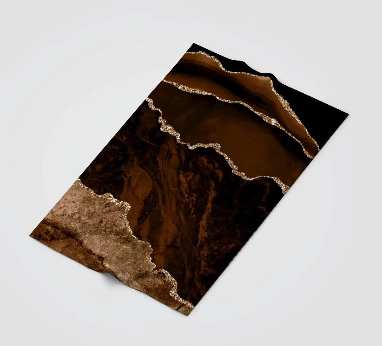 Agata marrone e oro Texture 02 coperta in pile da Gemstone Textures