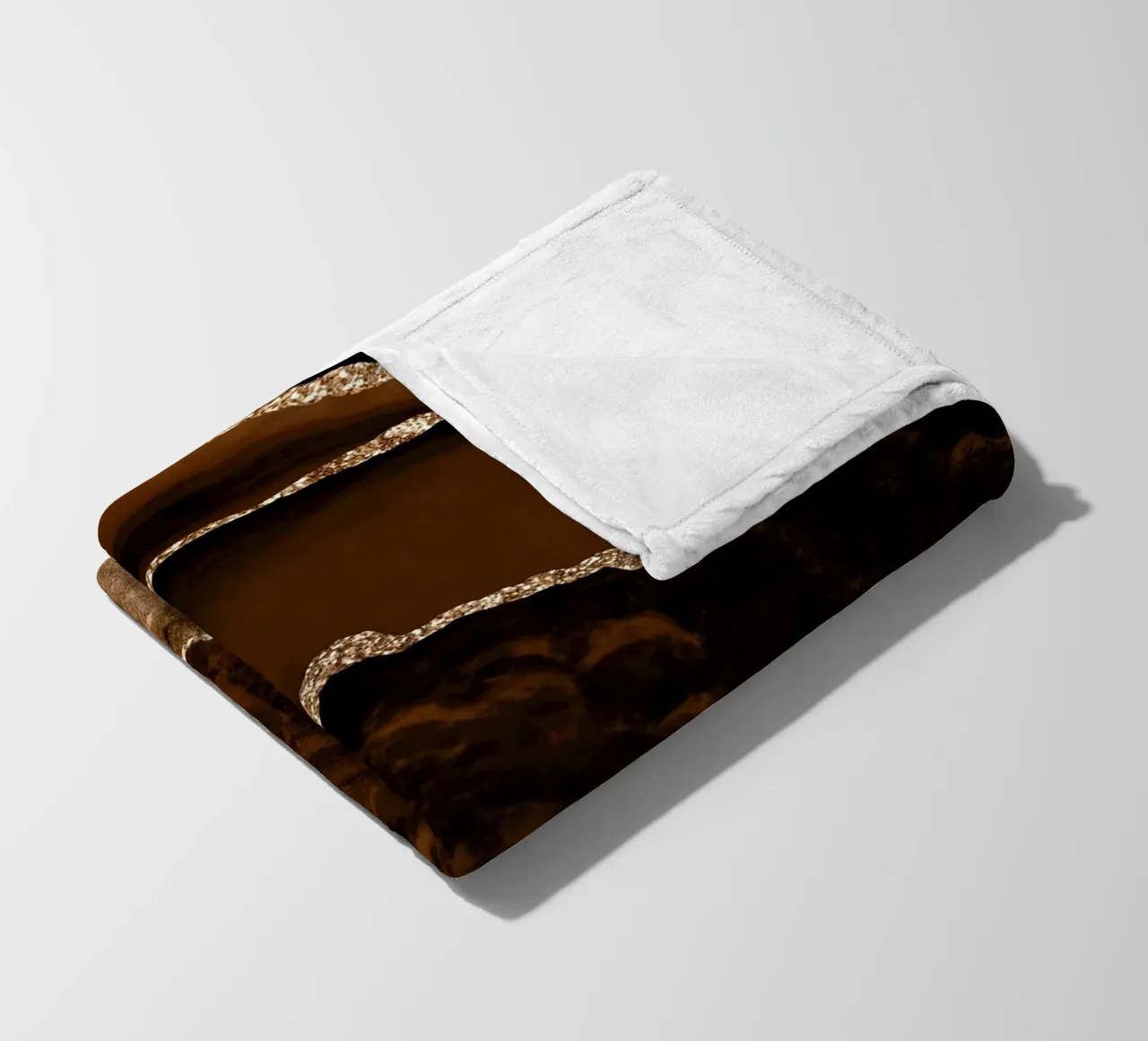Agata marrone e oro Texture 02 coperta in pile da Gemstone Textures