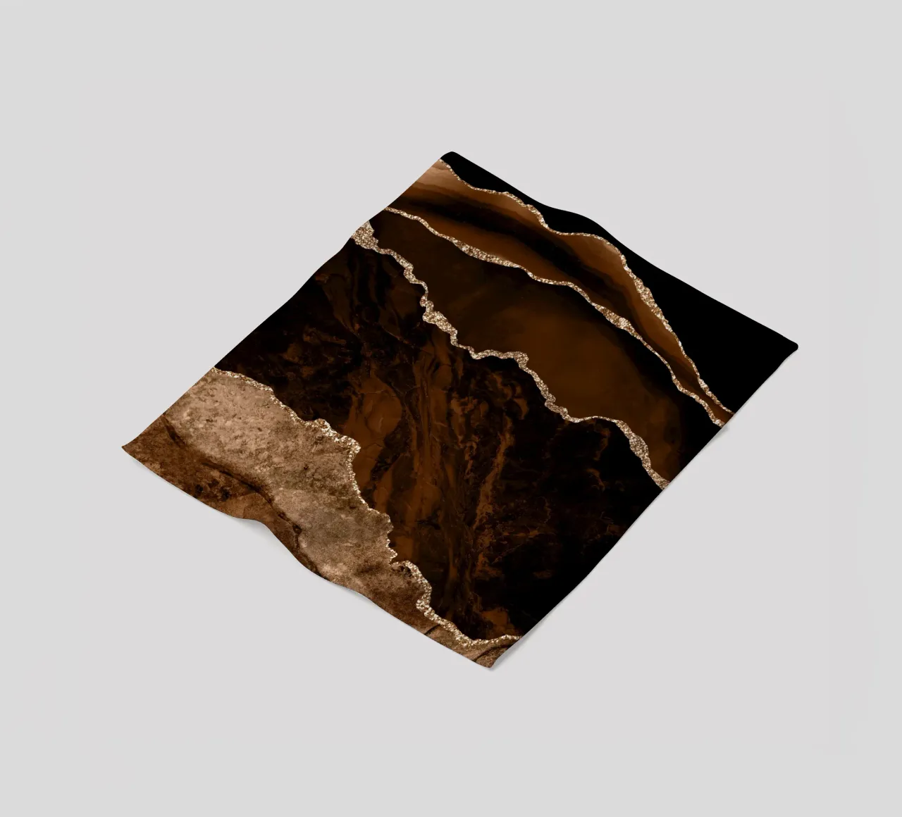Agata marrone e oro Texture 02 coperta in pile da Gemstone Textures