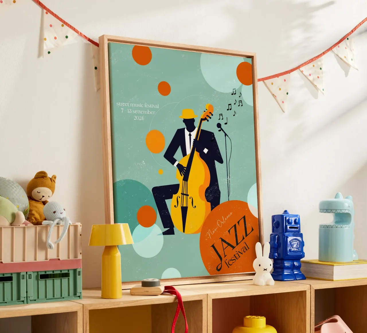 Jazz canvas van Indigo Rain