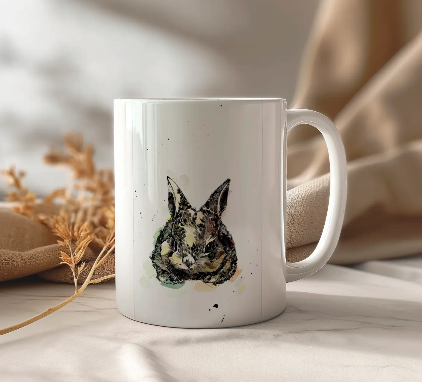 Hermine ceramic mug by WALLstories