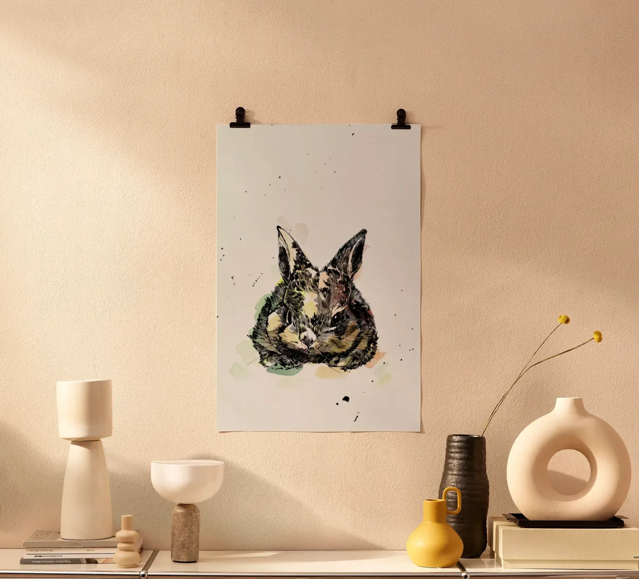 Hermine poster con telaio in alluminio da WALLstories