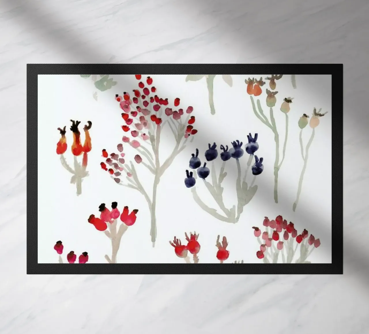 Berries deurmat van Farina Kuklinski