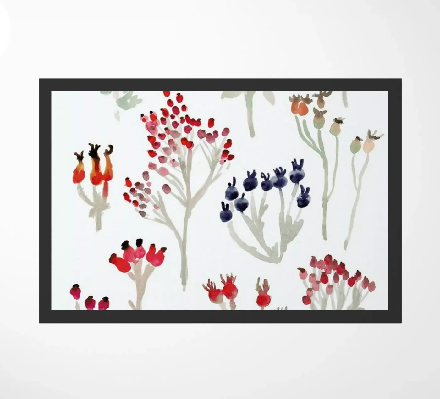 Berries Fußmatte von Farina Kuklinski