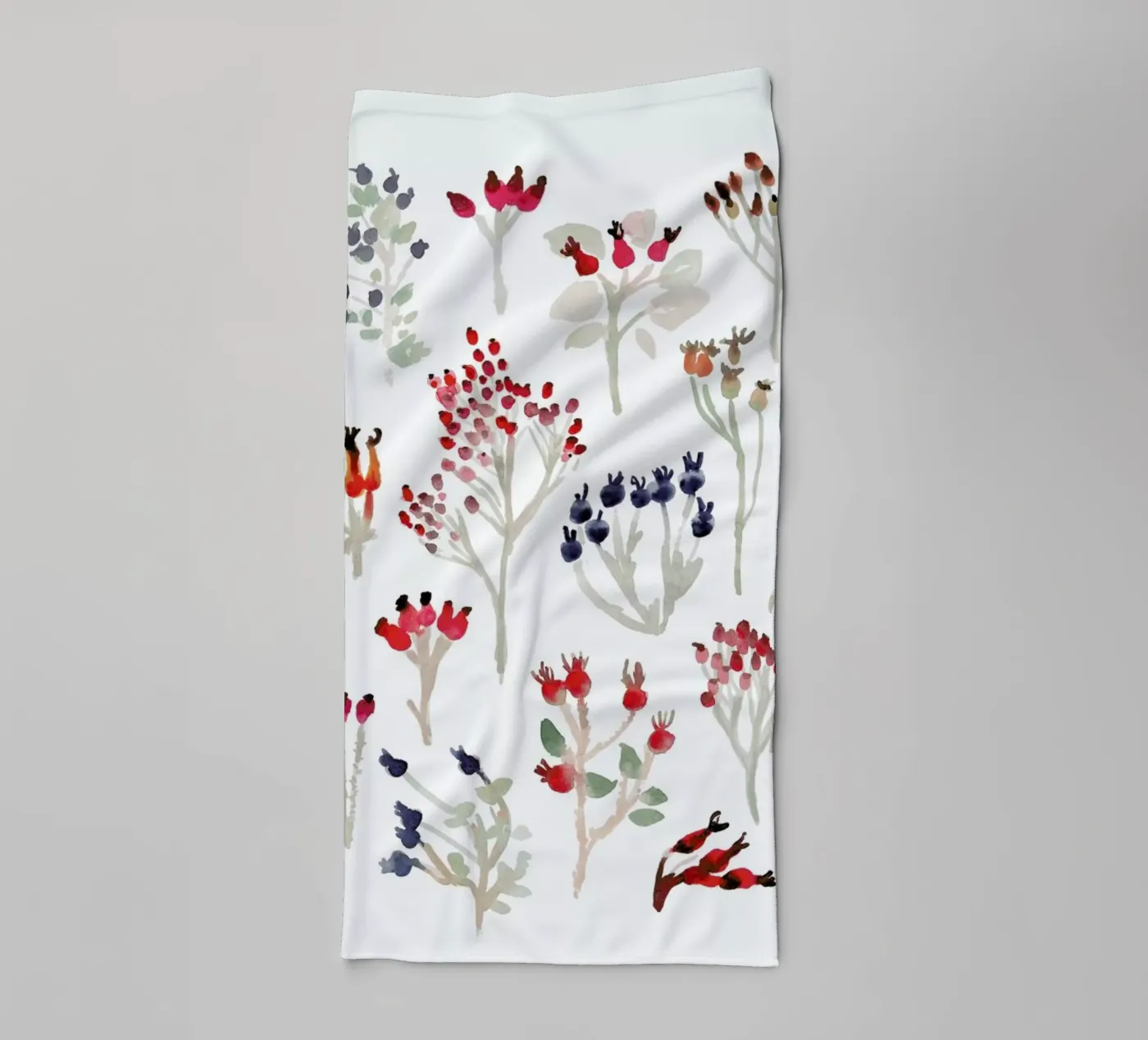 Berries badhanddoek van Farina Kuklinski