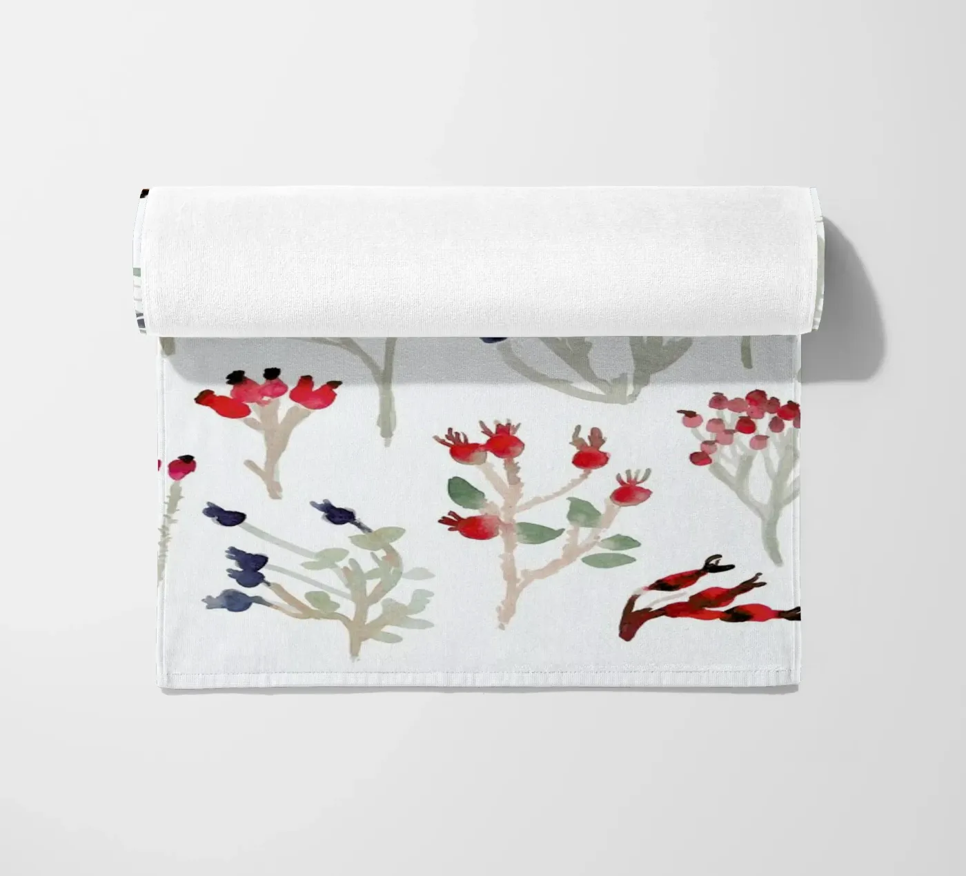 Berries strandhanddoek van Farina Kuklinski