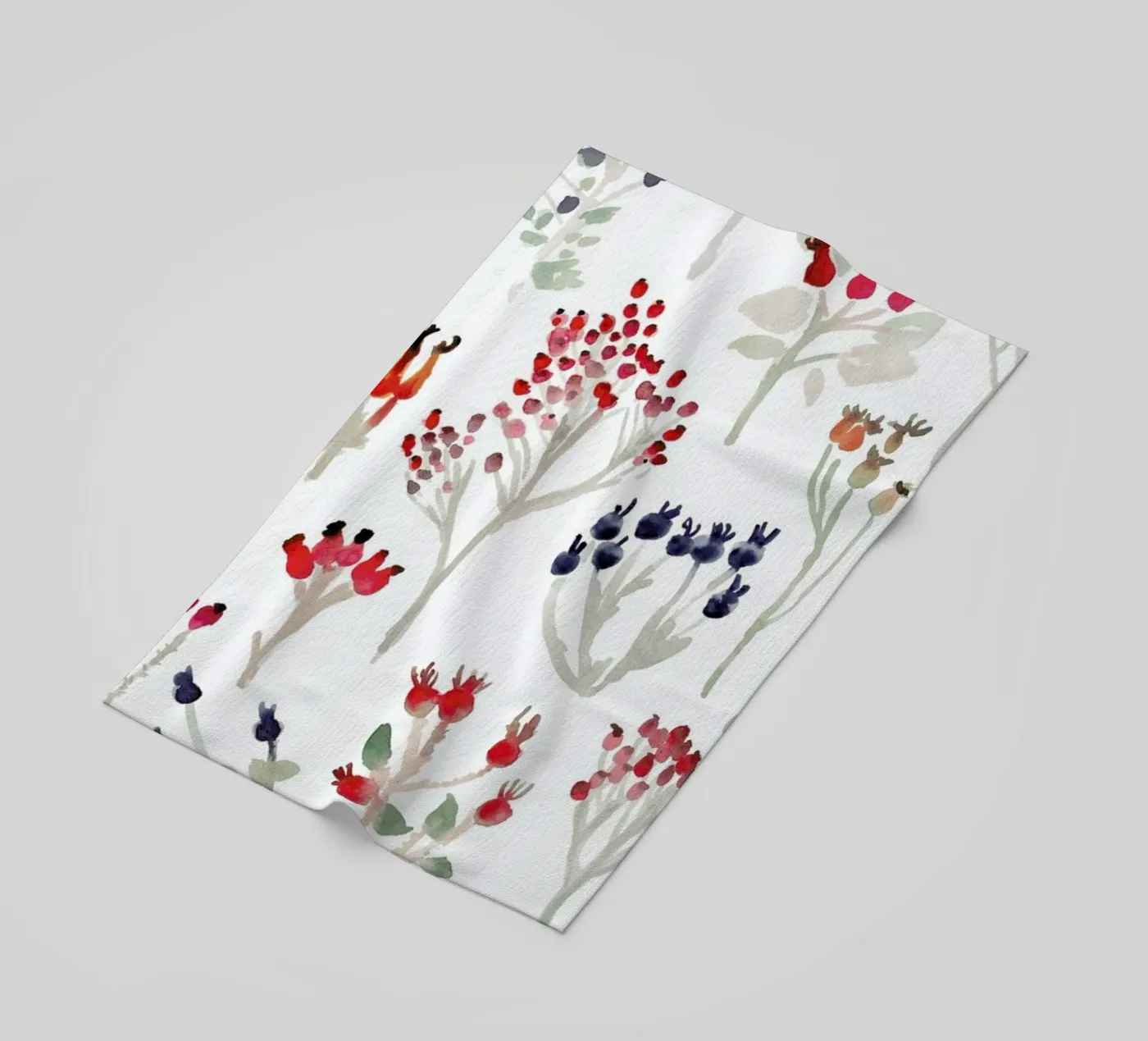 Berries strandhanddoek van Farina Kuklinski