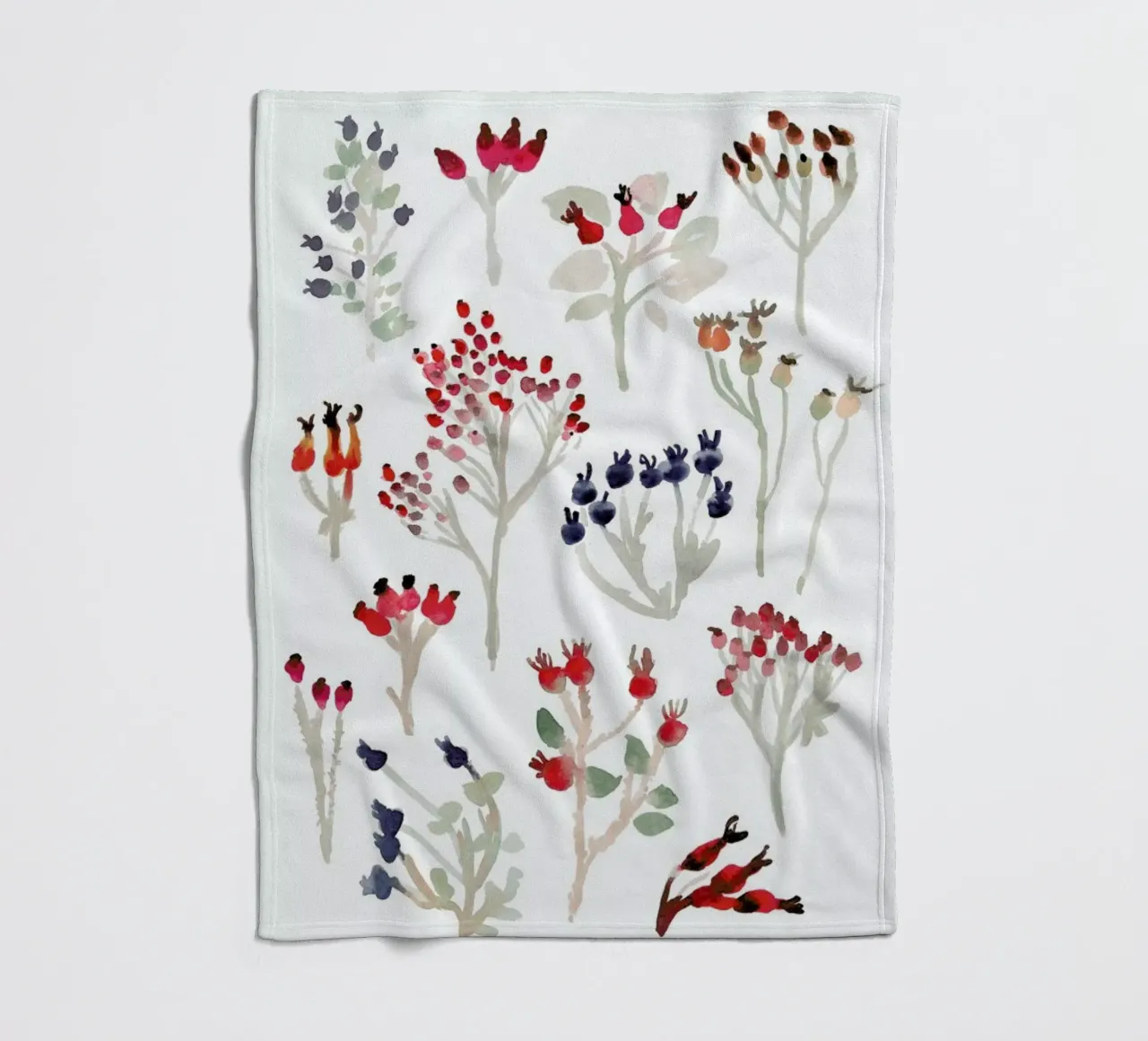 Berries fleecedeken van Farina Kuklinski