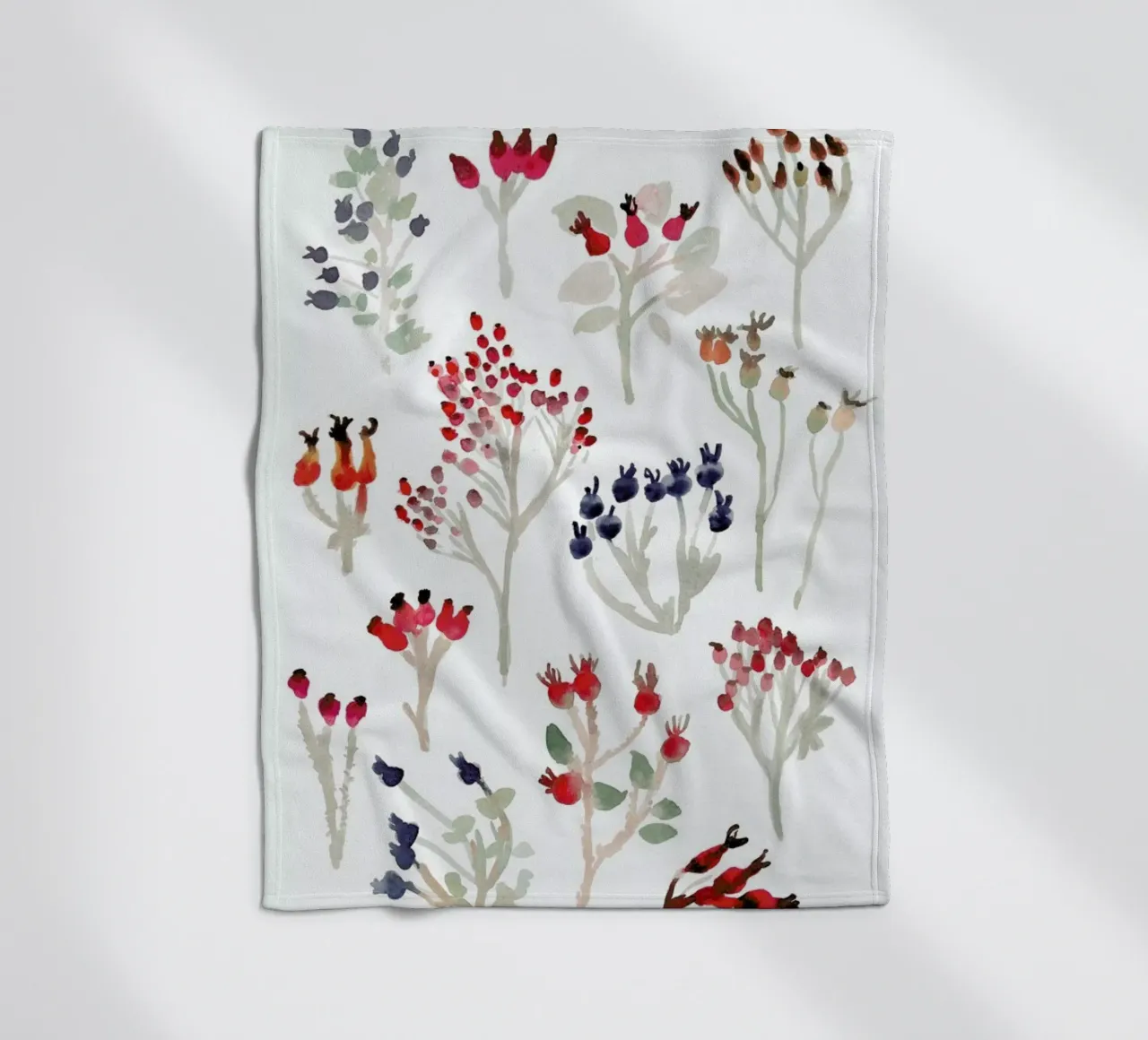 Berries fleecedeken van Farina Kuklinski