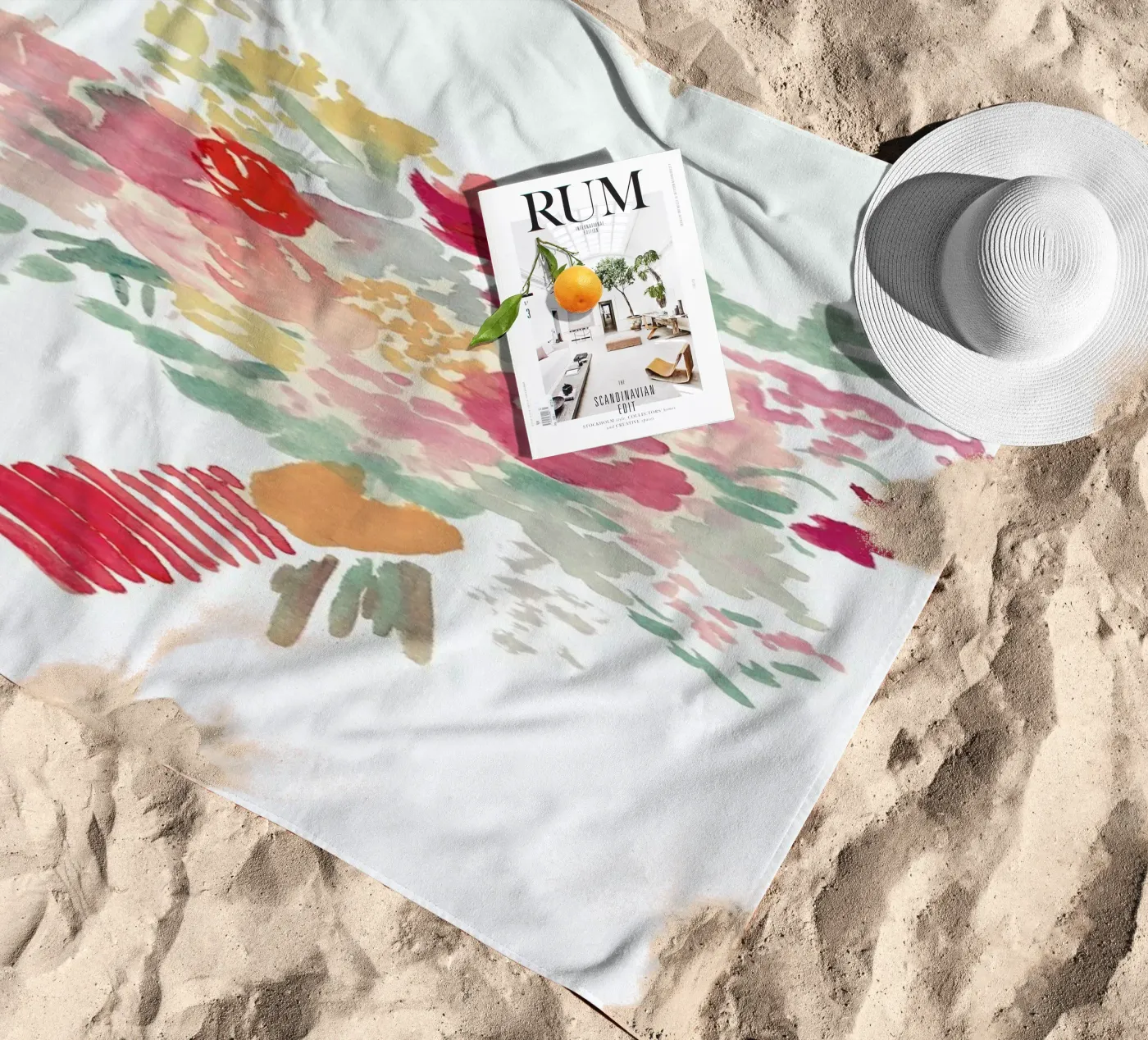 Bouquet strandhanddoek van Farina Kuklinski