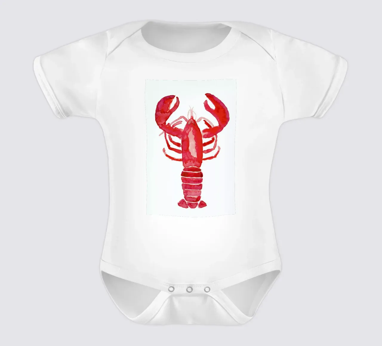 Lobster body neonato maniche corte da Farina Kuklinski