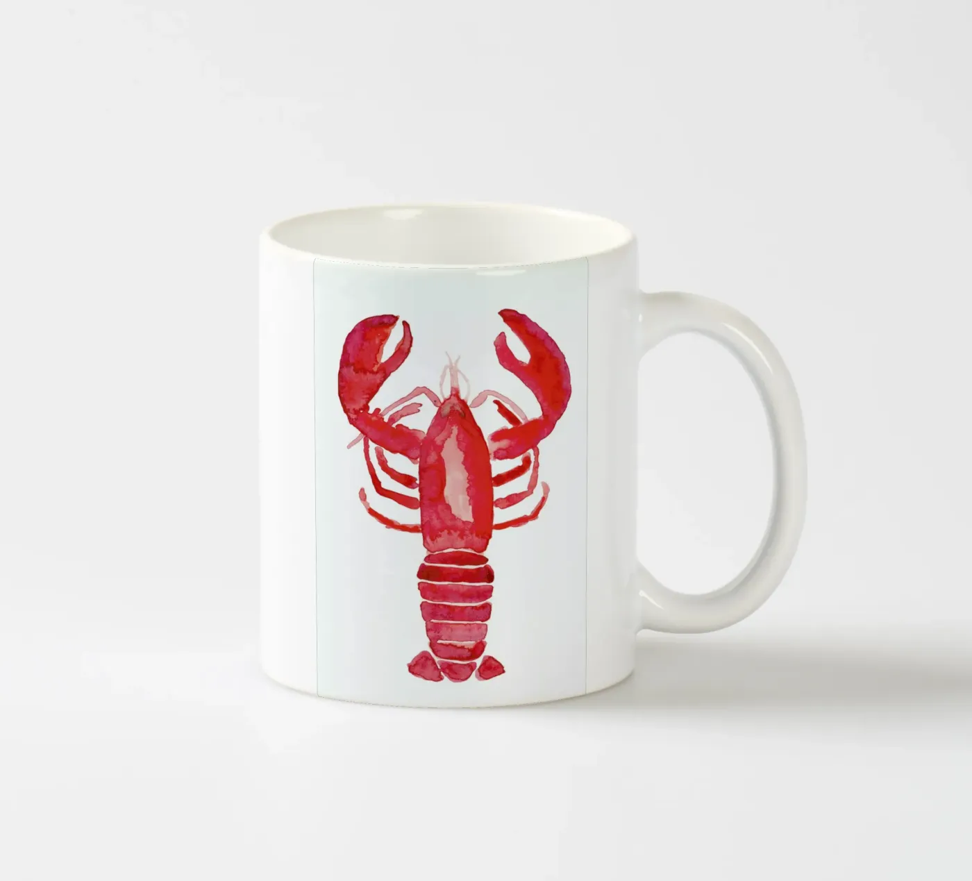 Lobster ceramic mug by Farina Kuklinski