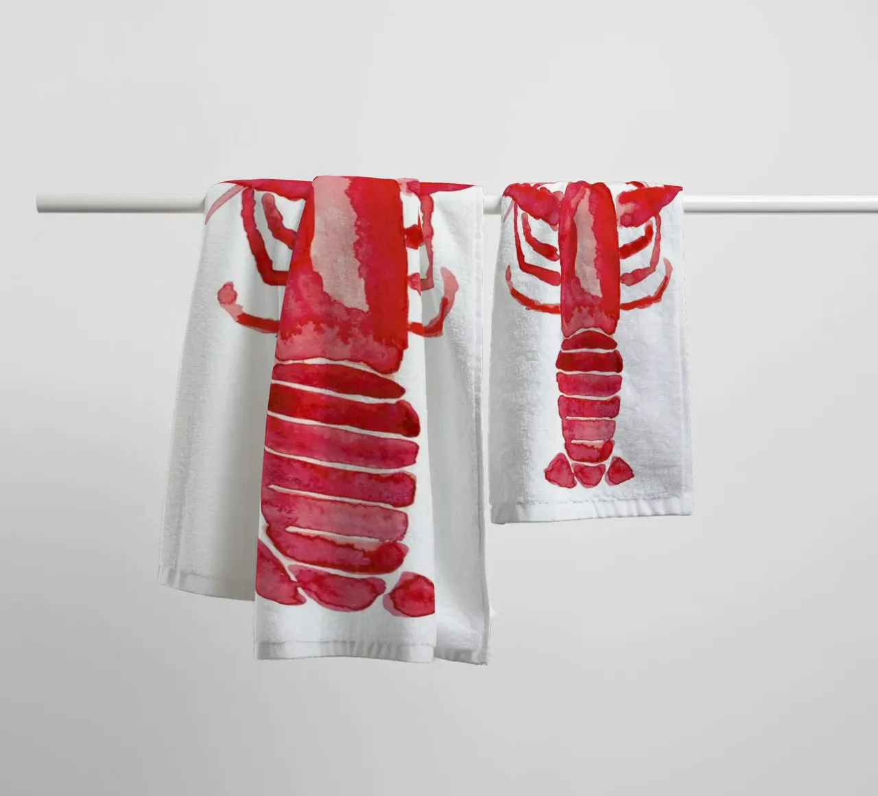 Lobster asciugamano da bagno da Farina Kuklinski
