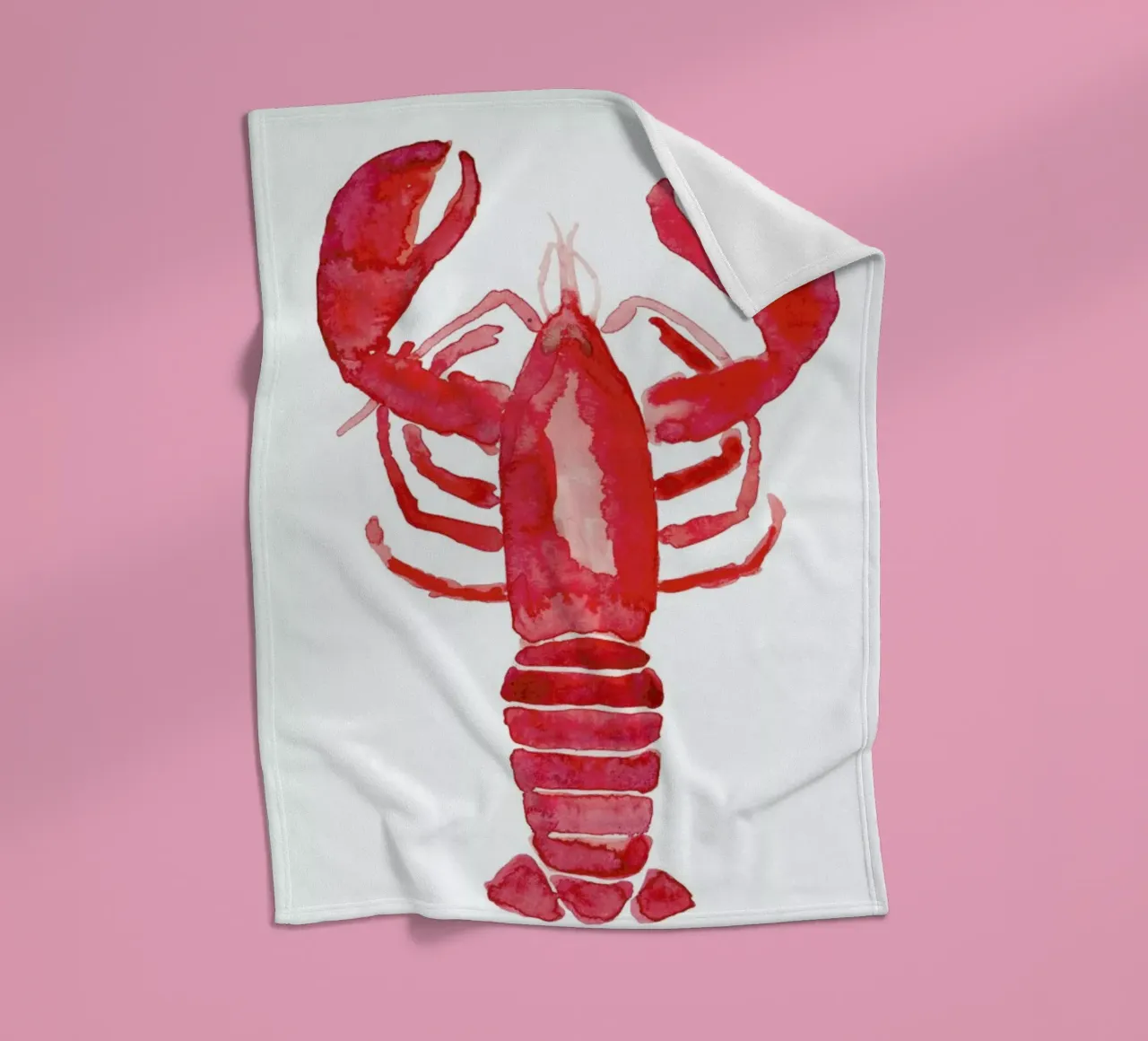 Lobster Fleecedecke von Farina Kuklinski