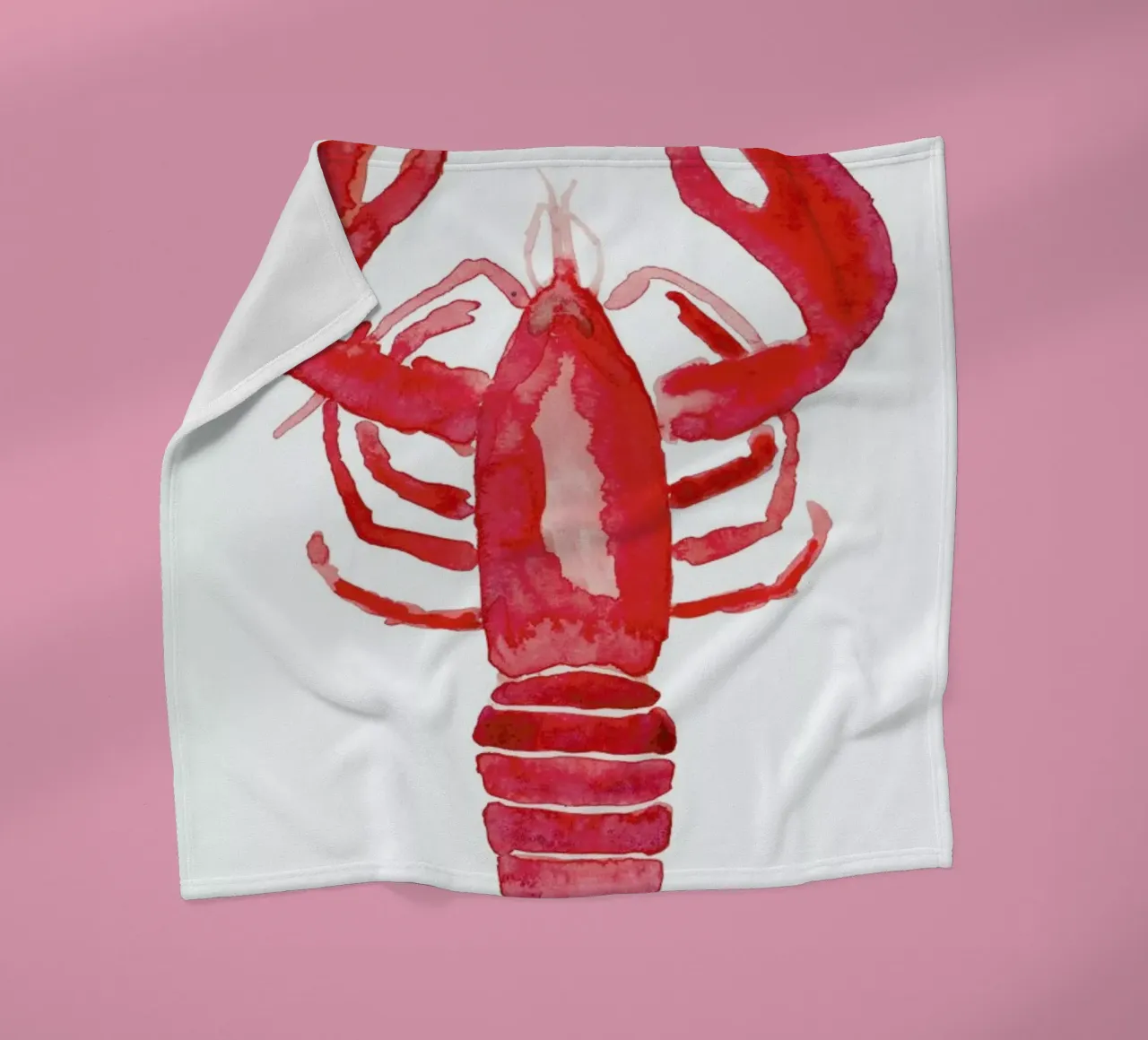Lobster Fleecedecke von Farina Kuklinski