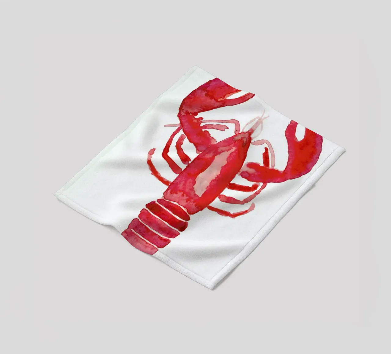 Lobster Fleecedecke von Farina Kuklinski