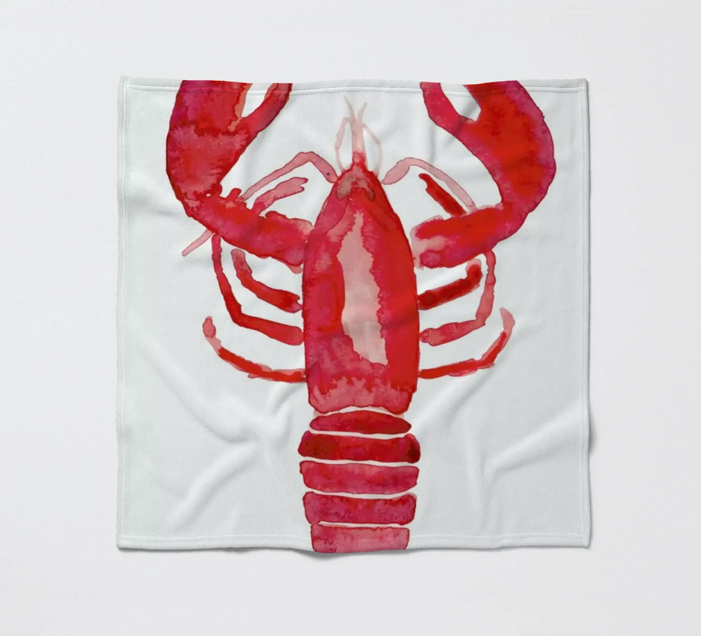 Lobster fleecedeken van Farina Kuklinski