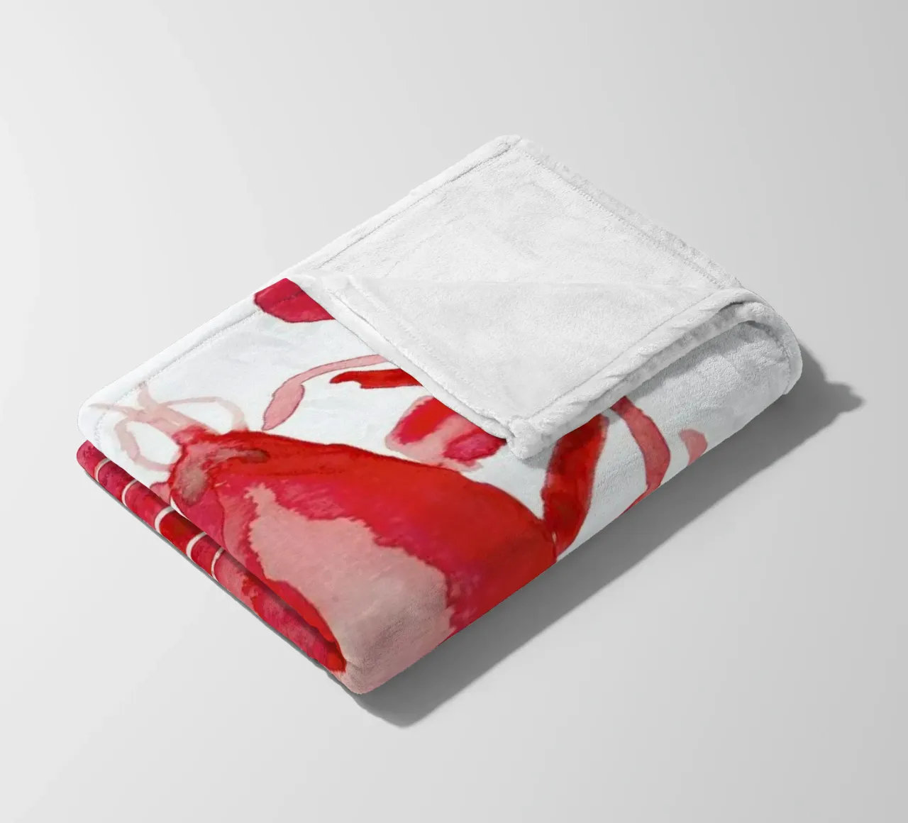 Lobster Fleecedecke von Farina Kuklinski