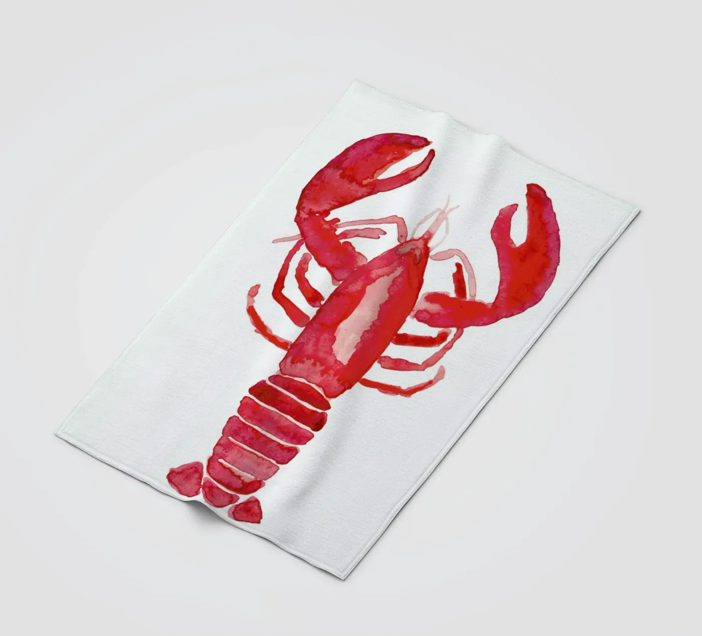 Lobster fleecedeken van Farina Kuklinski