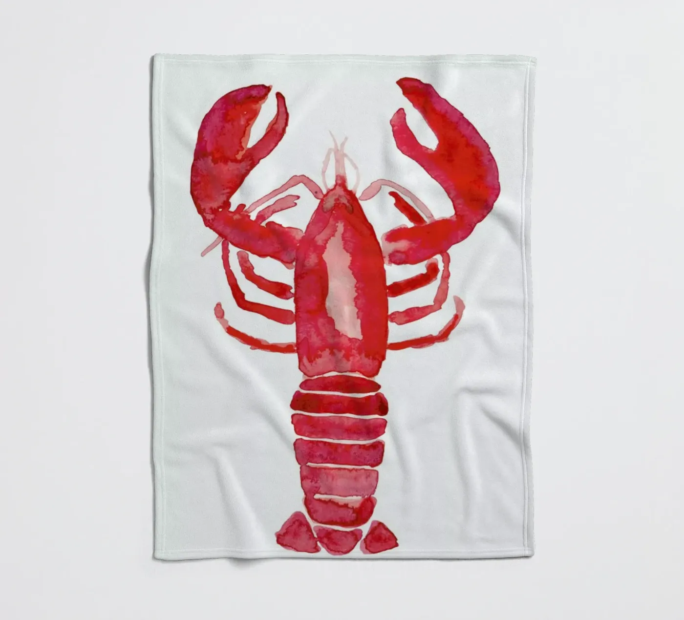 Lobster fleecedeken van Farina Kuklinski