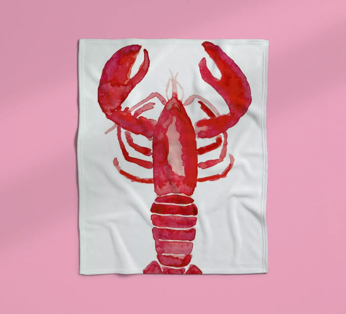 Lobster fleecedeken van Farina Kuklinski