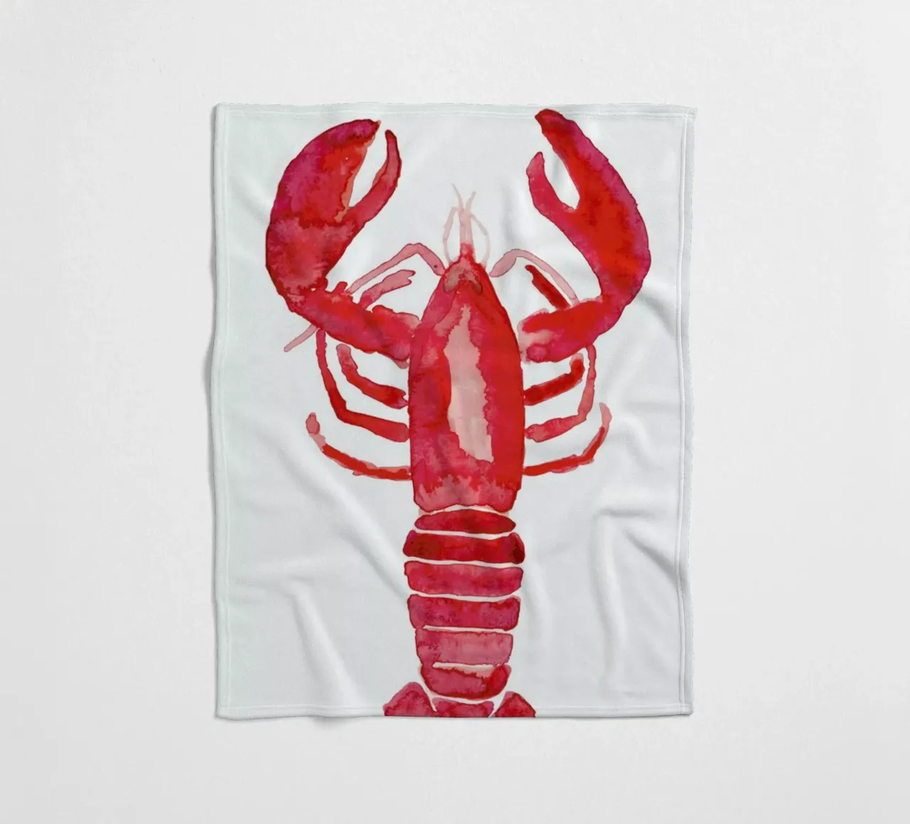 Lobster Fleecedecke von Farina Kuklinski
