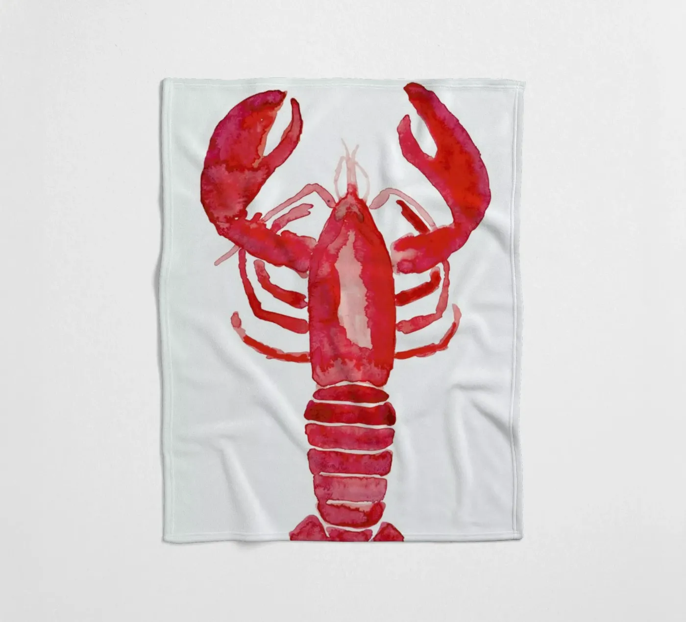 Lobster fleecedeken van Farina Kuklinski