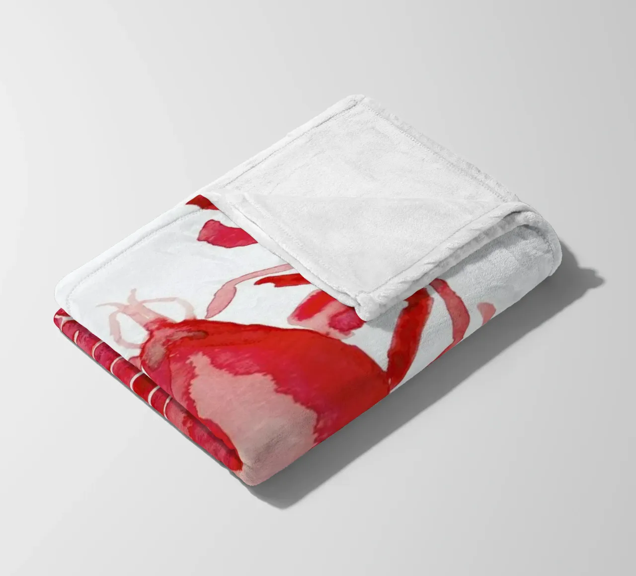 Lobster Fleecedecke von Farina Kuklinski
