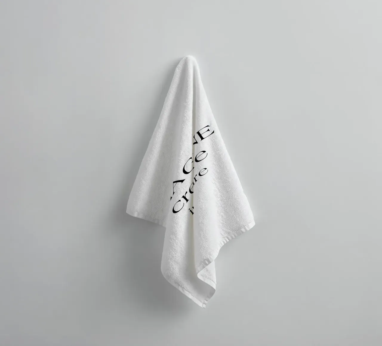 Imagine Create Inspire Einfache minimalistische Typografie Handtuch von YV TYPOGRAPHY