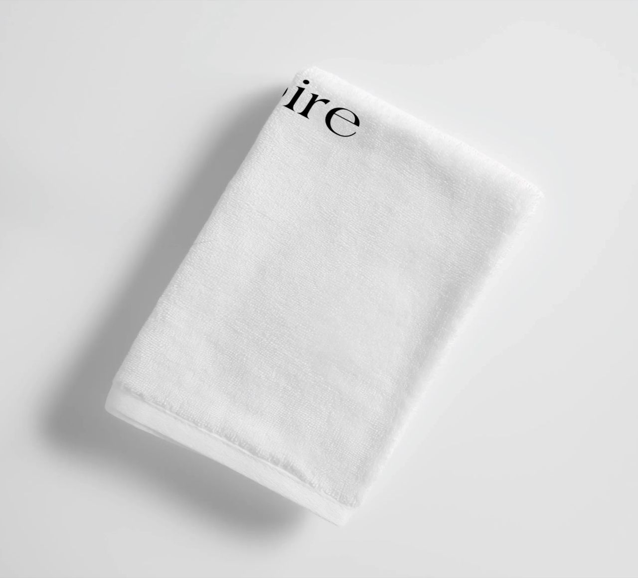 Imagine Create Inspire Simple Minimalist Typography towel by YV TYPOGRAPHY