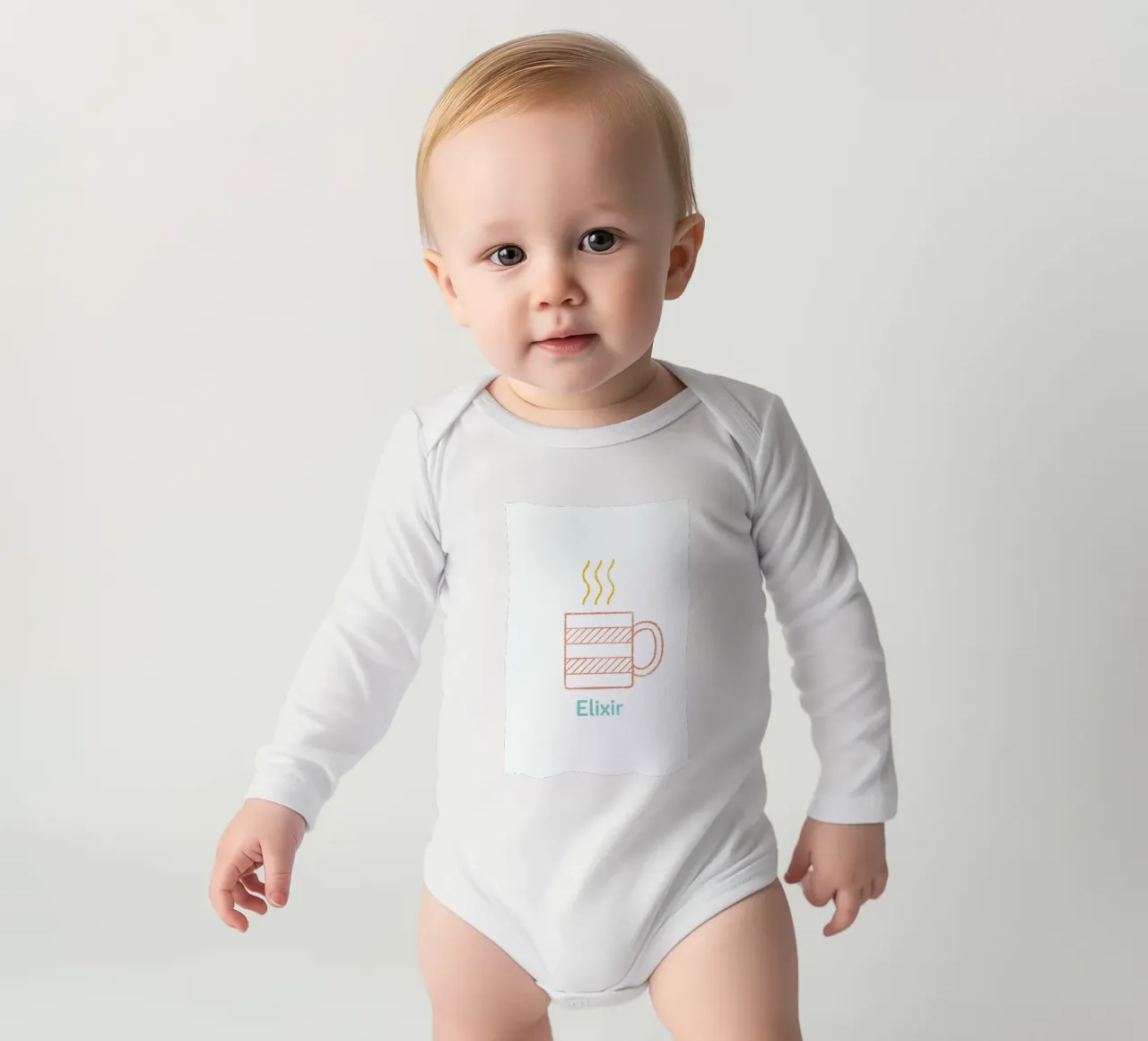 Elixir body neonato maniche lunghe da Chris Wharton