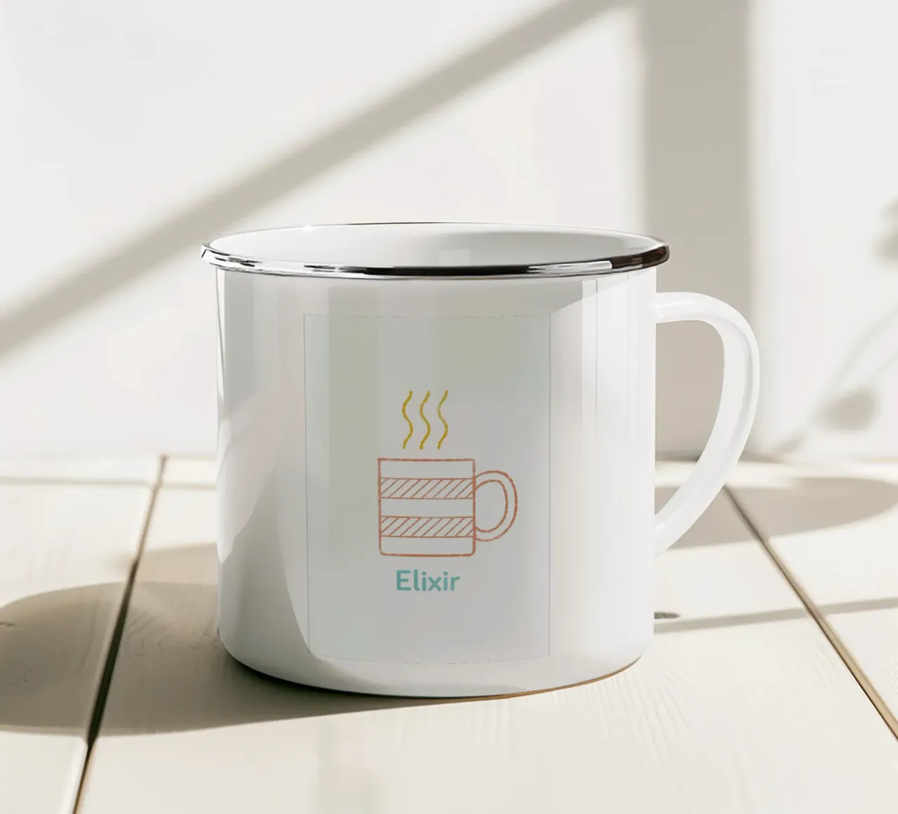 Elixir Emaille Tasse von Chris Wharton