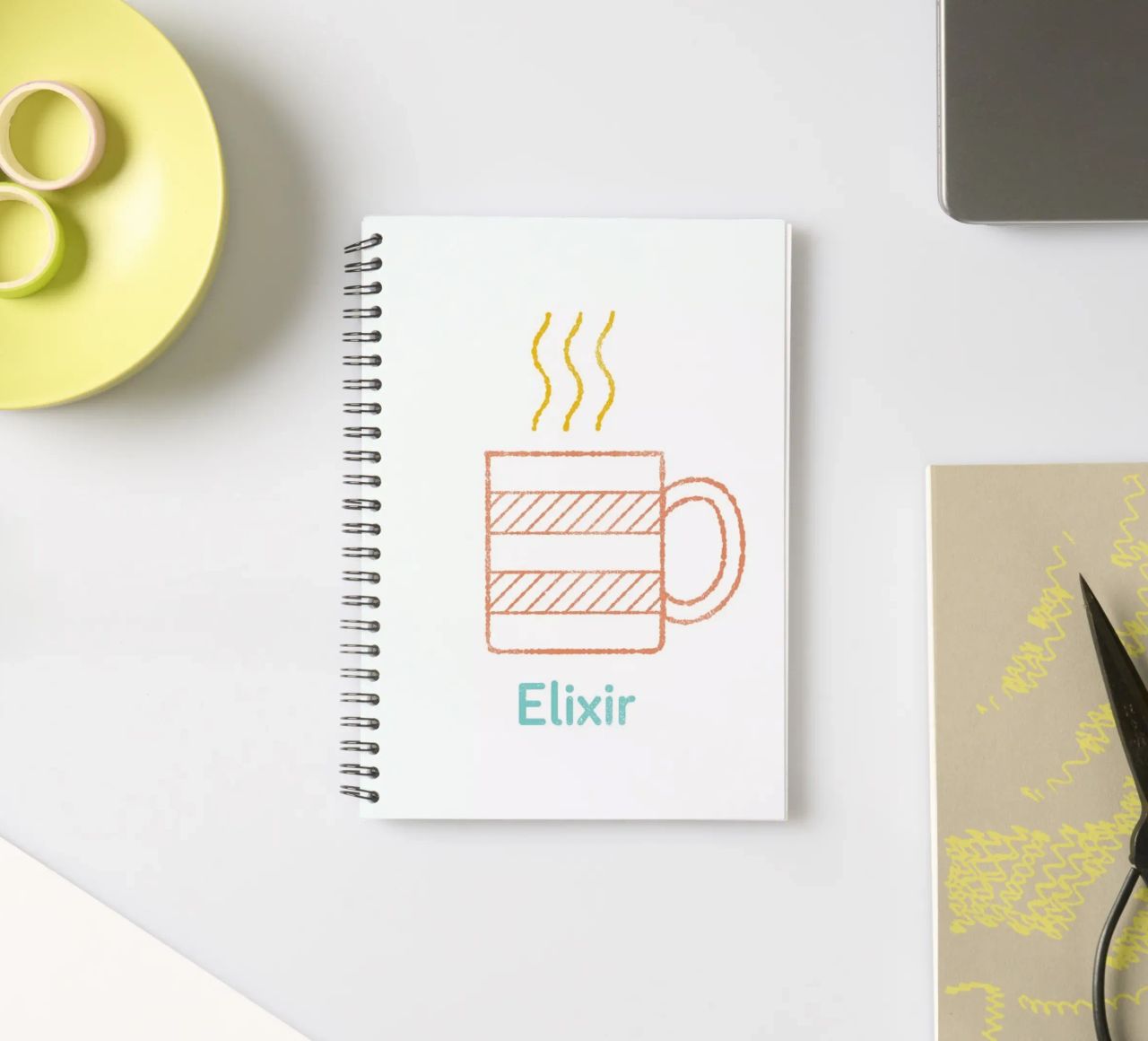 Elixir spiral notebook by Chris Wharton