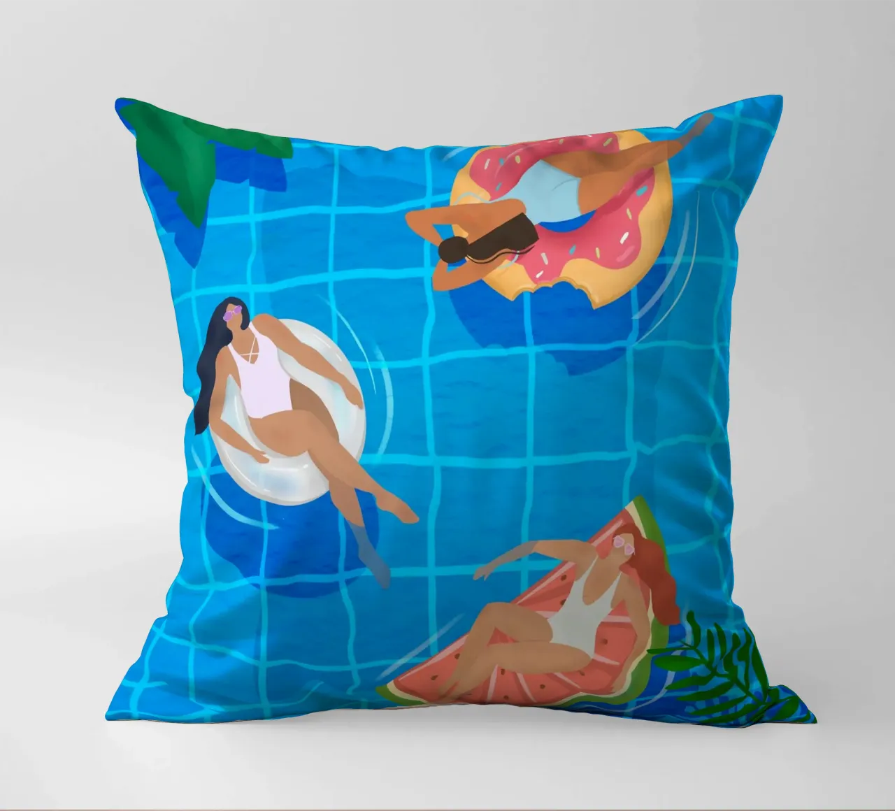 Swimming Pool Ladies coussin de PetrArts