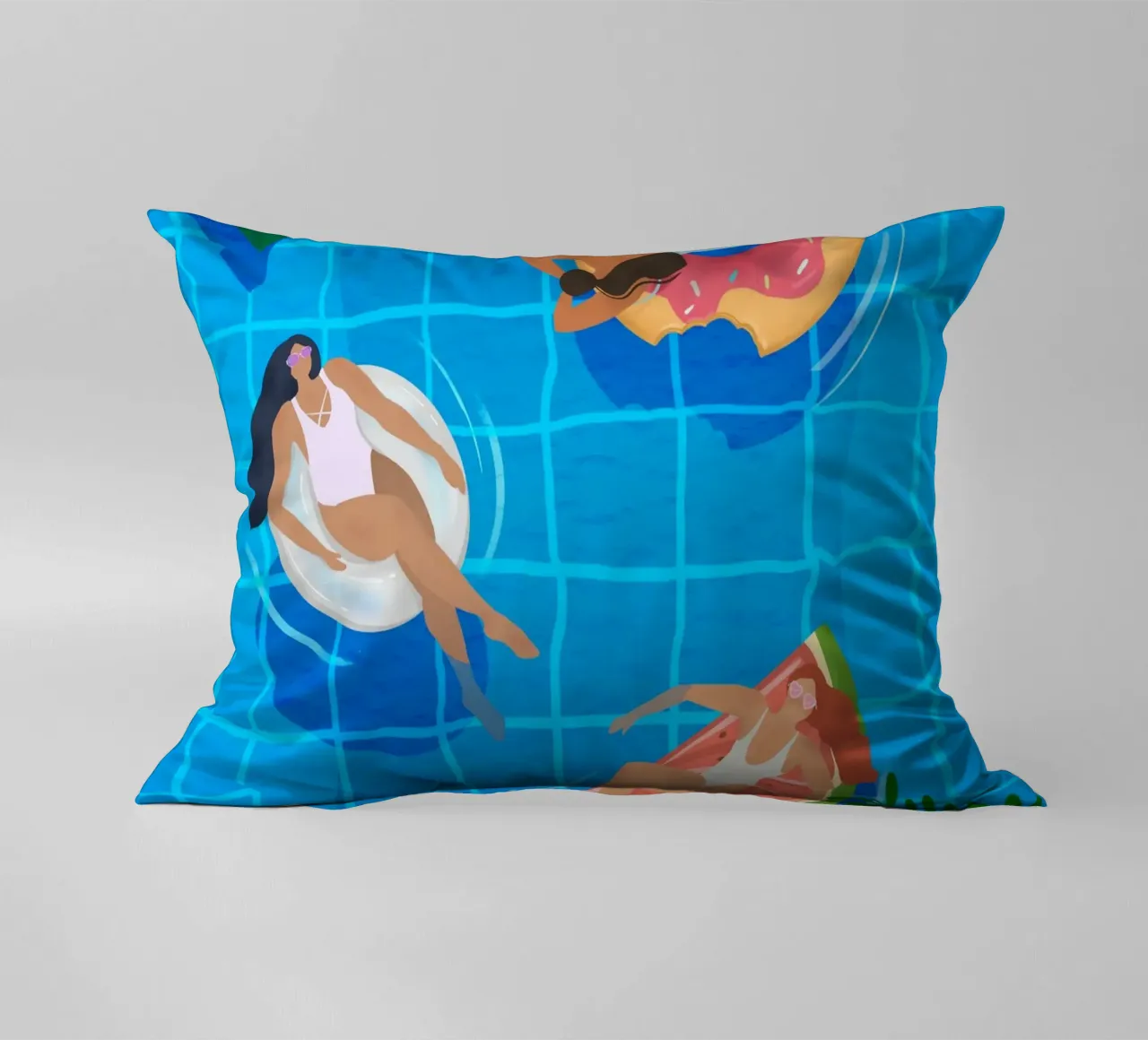 Swimming Pool Ladies coussin de PetrArts