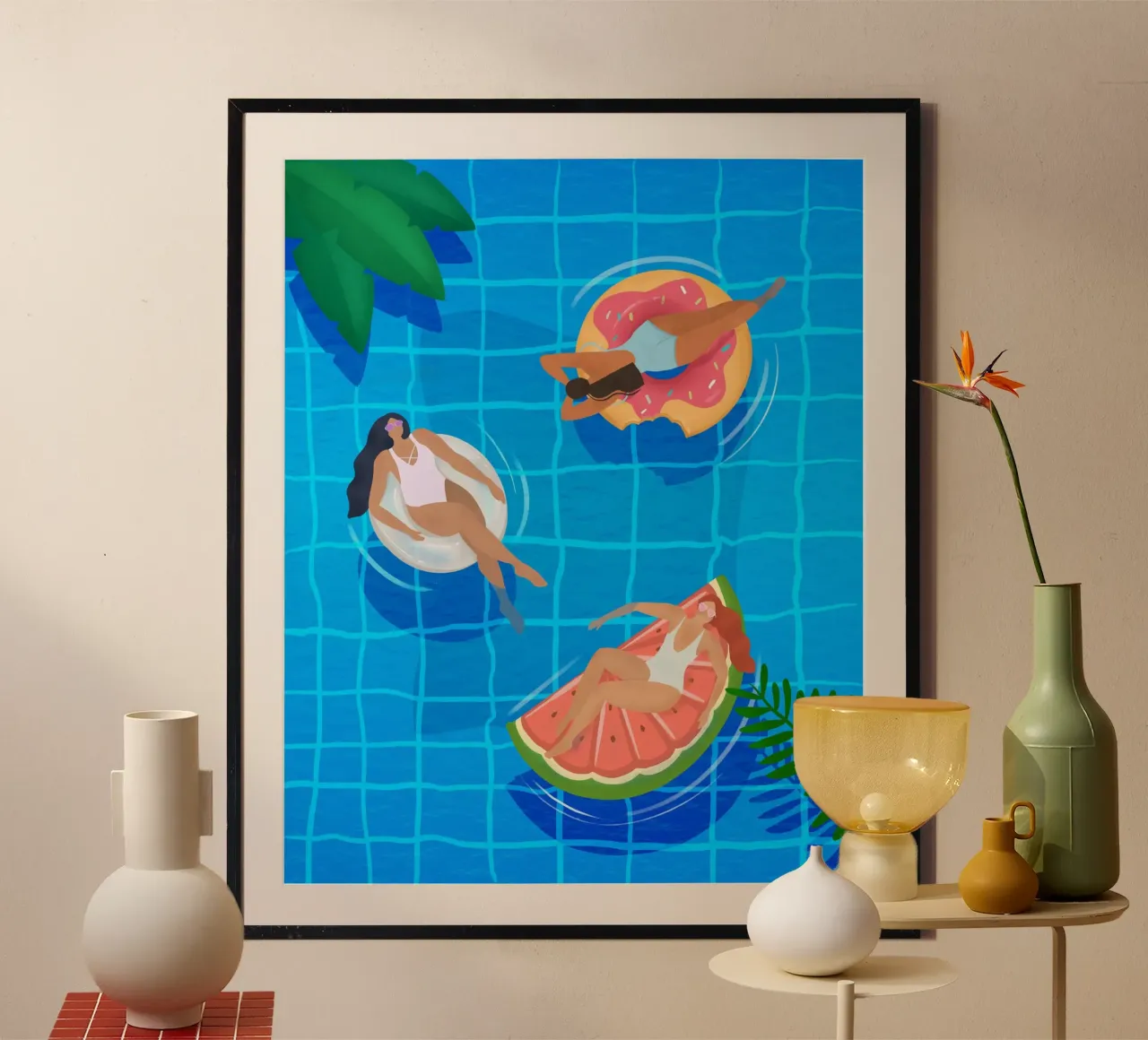 Swimming Pool Ladies poster da PetrArts
