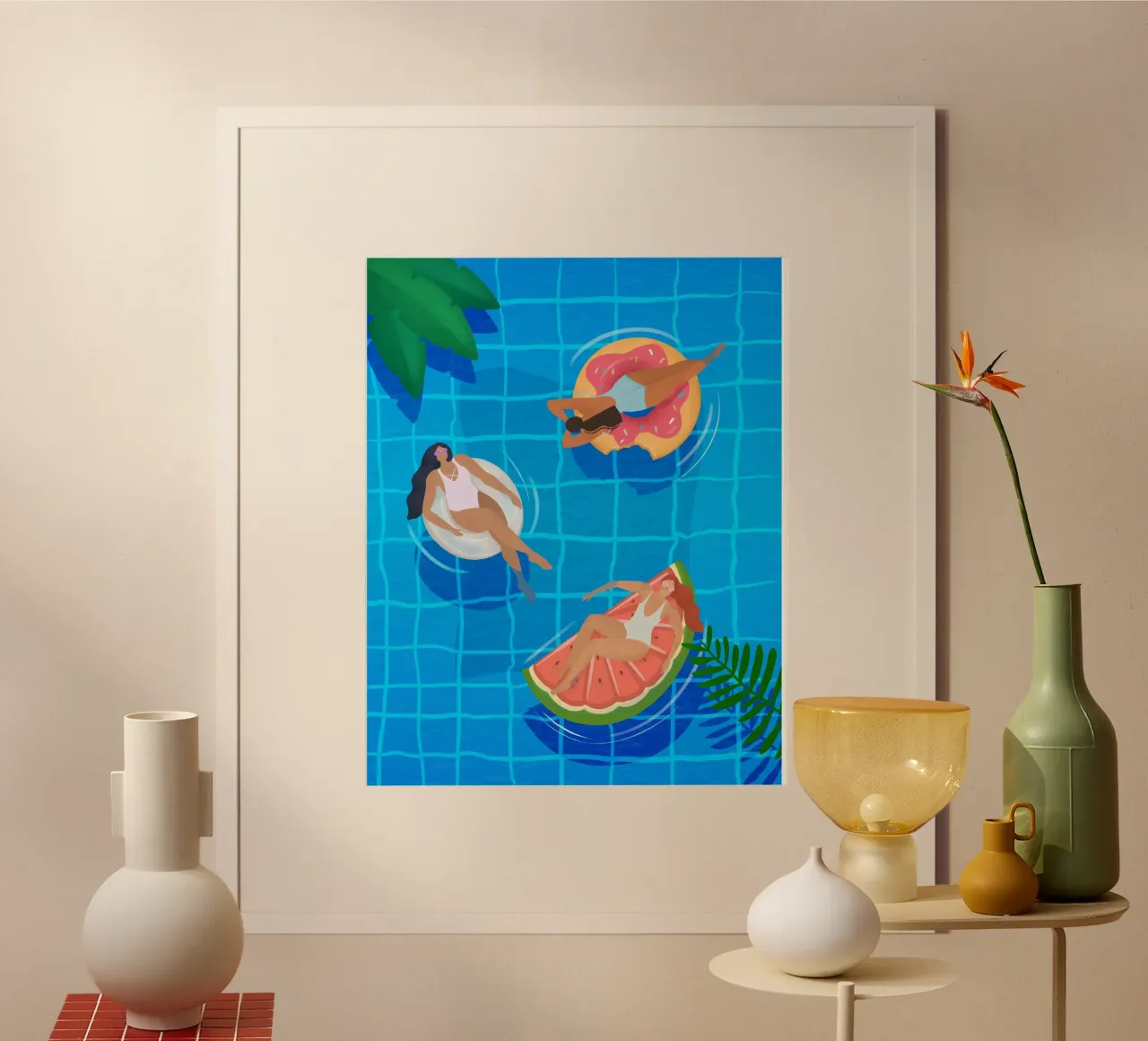 Swimming Pool Ladies poster da PetrArts