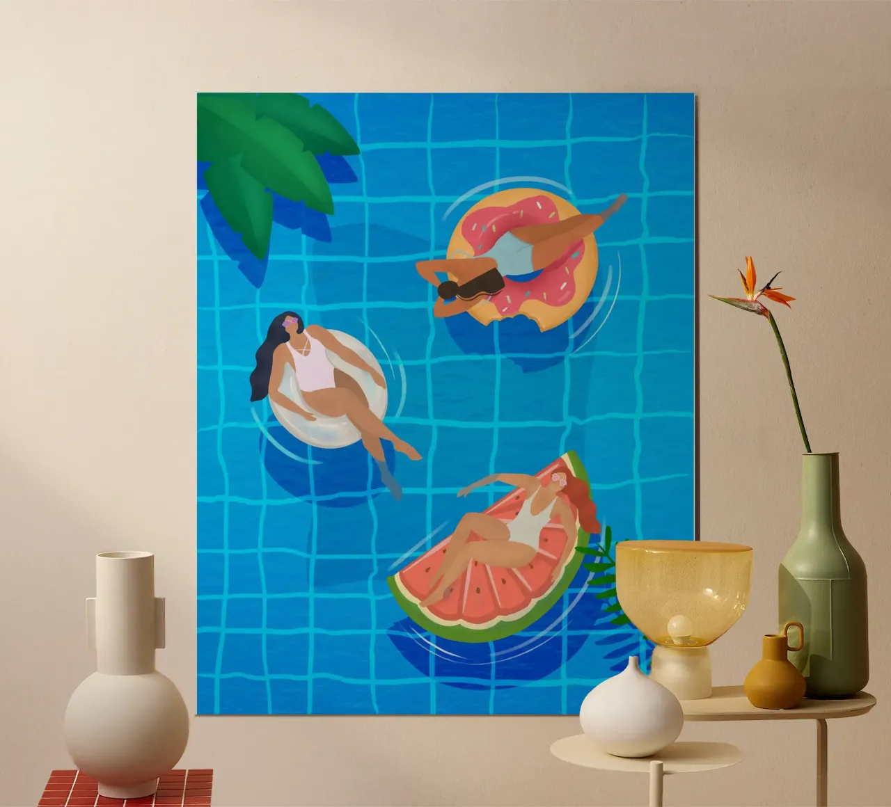 Swimming Pool Ladies poster da PetrArts
