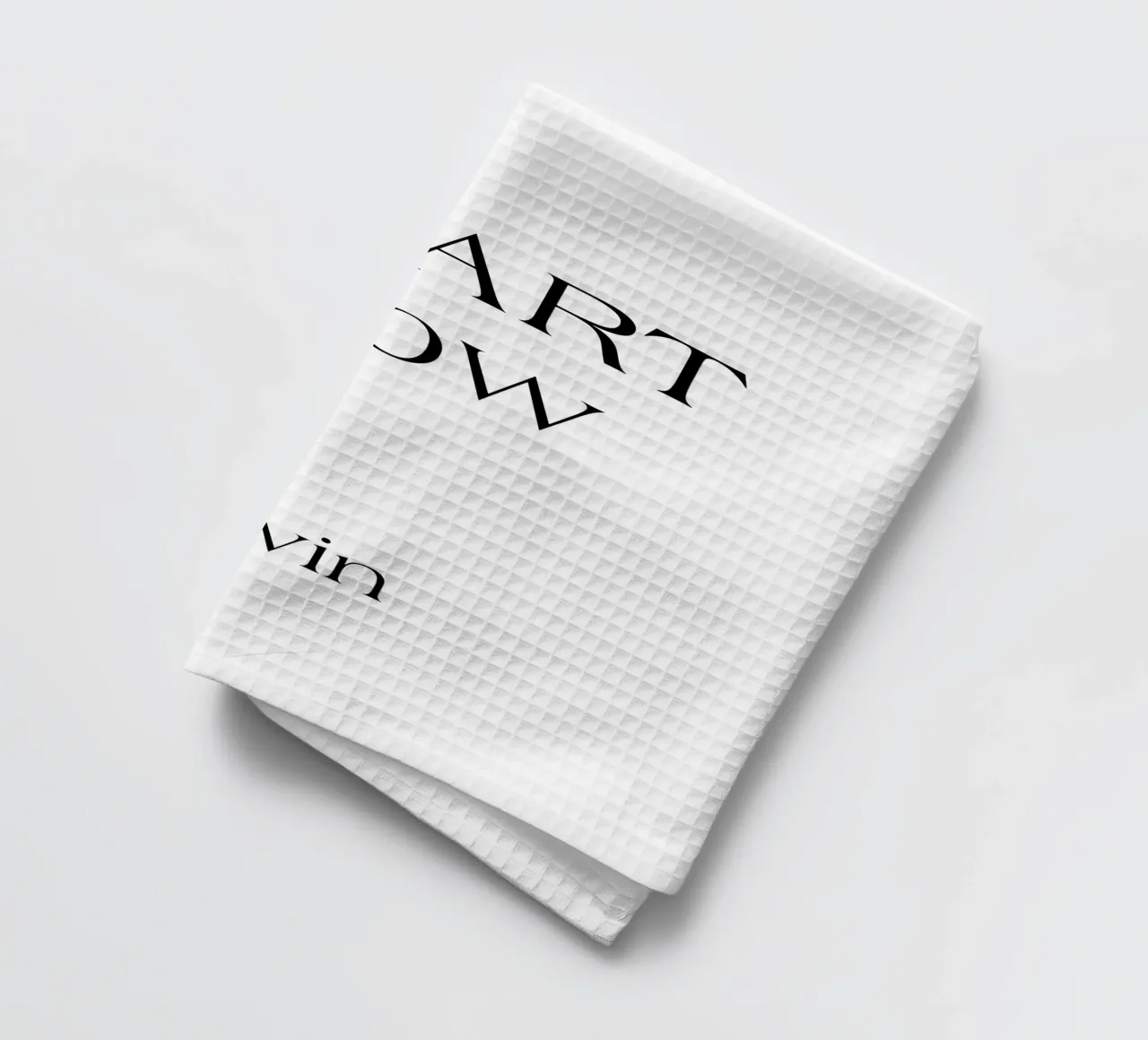 Start Now Win Simple Minimalist Typography torchon de YV TYPOGRAPHY