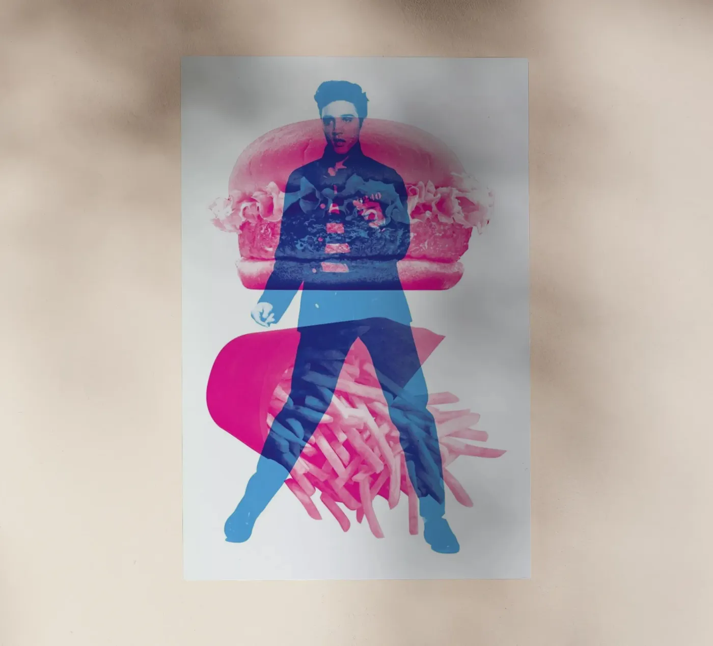 Elvis Backlit Folie von Chris Wharton