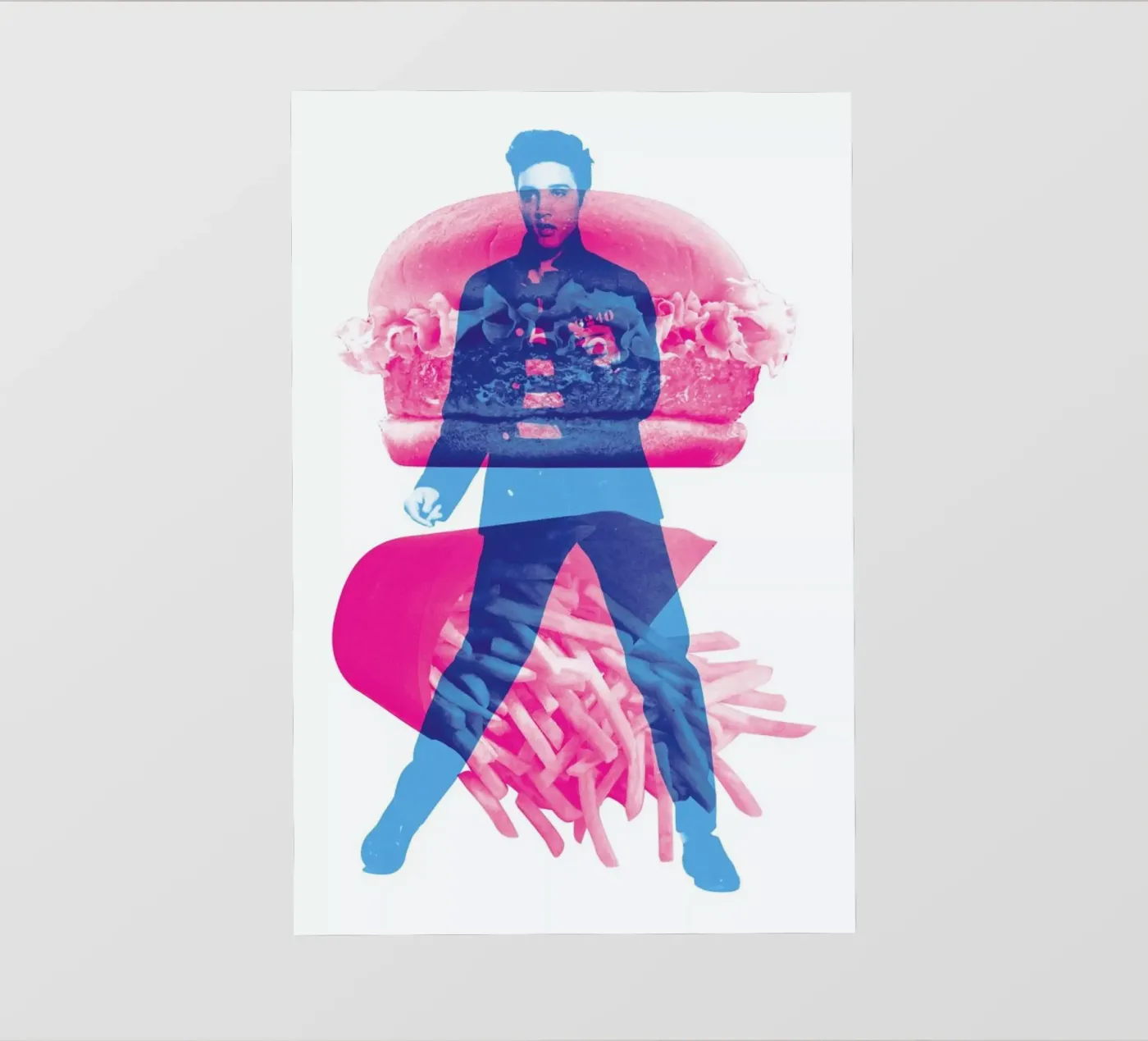 Elvis Backlit Folie von Chris Wharton