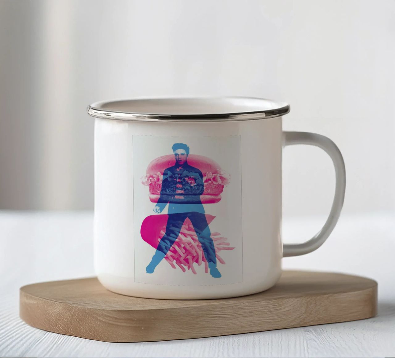 Elvis tazza in smalto da Chris Wharton