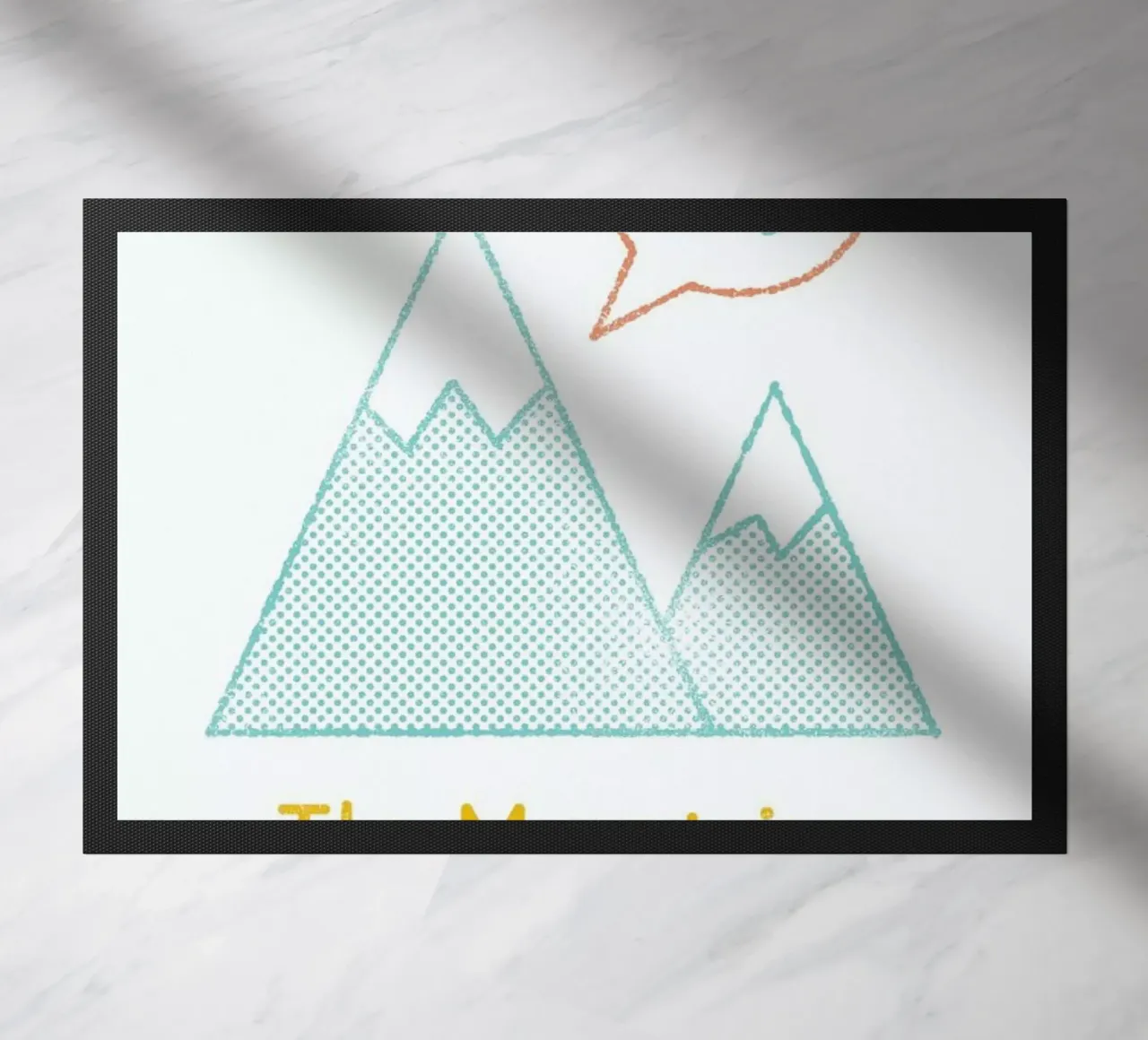 Mountains deurmat van Chris Wharton